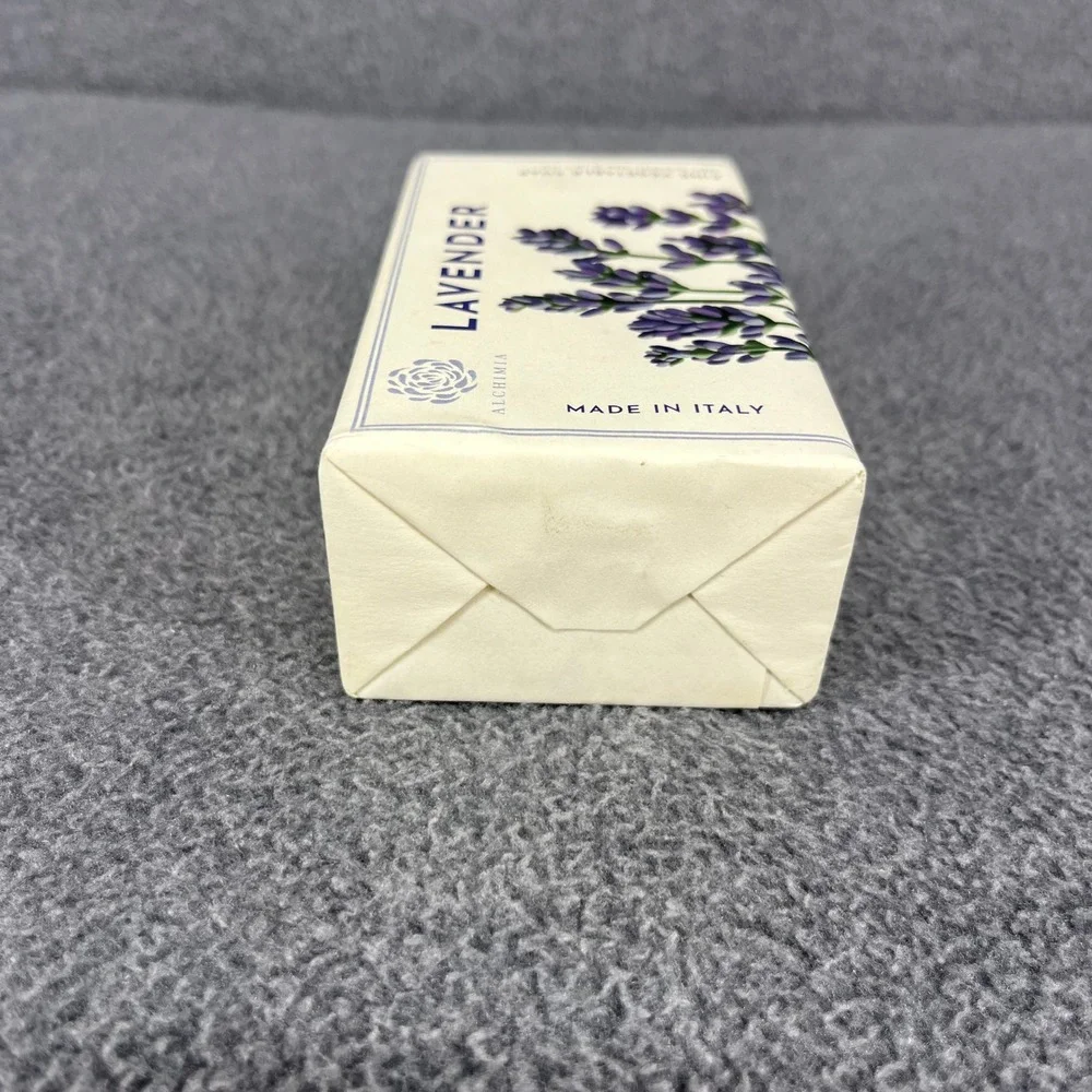 Alchimia Lavender Vegetable Soap Unisex 10.5 oz Purple‎ Made in Italy Floral Bar